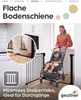 Geuther Türschutzgitter Easylock Flatstep Schwarz I Treppenschutzgitter zum Klemmen oder Bohren I Breite 76-83 cm I Türschutz für Ihr Baby & Haustier I Kinderschutzgitter beidseitig öffnend Bild 4