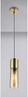 Pendelleuchte, Messing matt, Glas Amber, H 152,5 cm ANNIKA Bild 5