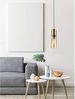 Pendelleuchte, Messing matt, Glas Amber, H 152,5 cm ANNIKA Bild 3