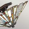Licht-Erlebnisse Deckenleuchte NEVAN, ohne Leuchtmittel, Glas Metall B: 36,7 cm in Bronze Antik Bunt 2-flammig Tiffany Stil Bild 3