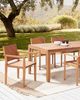 Gartenstuhl 6er Set BARATTI Akazienholz Heller Holzfarbton Bild 2