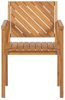 Gartenstuhl 6er Set BARATTI Akazienholz Heller Holzfarbton Bild 5