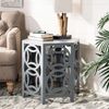 SAFAVIEH Bohemian Accent Table with Wooden , in Pearl Blue Grey, 58 X 58 X 56.38 Bild 5