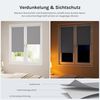 WOLTU Verdunkelungsrollo ohne Bohren, Thermo Verdunkelungsrollo mit Kette, Sichtschutz, für Türen und Fenster, 120x210 cm, Grau Bild 2