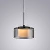 LED-Pendelleuchte Rika, Glas, Schwarz, 15 x 180 x 15 cm Bild 5