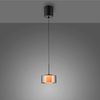 LED-Pendelleuchte Rika, Glas, Schwarz, 15 x 180 x 15 cm Bild 4