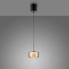 LED-Pendelleuchte Rika, Glas, Schwarz, 15 x 180 x 15 cm Bild 3