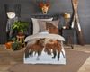 Traumschloss Bettwäsche Comfort Baumwolle, Flanell, 2 teilig, Ponys im Winter, Schnee, beige Bild 2