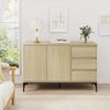 Sideboard Kistiandi 77x120x40 cm Eicheoptik, hell [en. casa] Bild 3