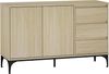 Sideboard Kistiandi 77x120x40 cm Eicheoptik, hell [en. casa] Bild 4