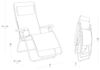 Lafuma RSXA Clip Black Titane Relaxliege Batyline® Iso Sonnenliege LFM2055.8551 Bild 3