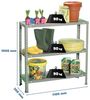 Simonrack Schwerlastregal, Lagerregal, 100 x 110 x 30 Metallregal, Kellerregal, Biegestelle 90 kg, 3 Fachböden, Grau - Comfort Bild 3