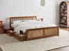 Bett mit 2 Schubladen Kiefernholz OLENDON 160x200 cm Braun Bild 2