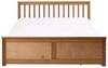 Bett mit 2 Schubladen Kiefernholz OLENDON 160x200 cm Braun Bild 5