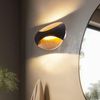 LED Wandleuchte, schwarz blattgold, H 15 cm Bild 4