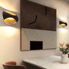 LED Wandleuchte, schwarz blattgold, H 15 cm Bild 3
