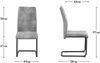 B&D home Freischwinger THEO (2er Set, 2 St), Esszimmerstuhl, kippsicher, gepolstert, pulverbeschichtet Bild 3