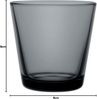 Iittala Kartio Glas - 21cl - Dunkelgrau - 2 Stück 1026780 Bild 3