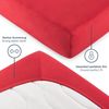 Blumtal® Basics Jersey Spannbettlaken 200x200 cm -Oeko-TEX Zertifiziert, 100% Baumwolle Bettlaken, bis 20cm Matratzenhöhe, Rot Bild 4