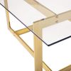 Couchtisch Glas Gold quadratisch 80x80 cm CRYSTAL Bild 5