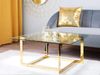 Couchtisch Glas Gold quadratisch 80x80 cm CRYSTAL Bild 2