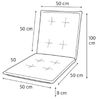 Doppler 940 Niederlehner Gartenstuhl Auflage 8cm niedrig anthrazit uni Bild 5