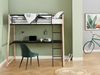 Vente-unique - MALICIA Bett Metall SchwarzBeige - B 138 cm x H 182 cm x L 200 cm Bild 3