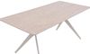 Hela Tische, Esstisch Küchentisch Paccino, Platte Sintered Stone Traventi-Optik, X-Metallgestell Oval Konisch, Oberfläche matt; Maß 180x90 cm Bild 5