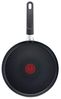 Tefal C38510 XL Force Crepepfanne 25cm | Antihaftversiegelung | widerstandsfähig | Thermo-Signal | Diffusion Base Pfannenboden | extra-breite Form | stabiler Griff | NICHT Induktionsgeeignet | Schwarz Bild 2