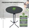 TRUTZHOLM Stehtisch klappbar Ø 70 cm Höhe 110 cm Stahl Gastrotisch Partytisch Bistrotisch Gartentisch Indoor & Outdoor für Hochzeiten und Gartenfeste wetterbeständig pflegeleicht Bild 2