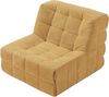 Bodensessel Koskyvn 75x90x100 cm Textil Gelb [en. casa] Bild 5