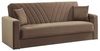 Dmora Schlafsofa 3-Sitzer Jorge 214x81 cm Beige, Stauraum Bild 5