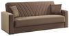 Dmora Schlafsofa 3-Sitzer Jorge 214x81 cm Beige, Stauraum Bild 2
