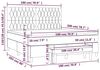 vidaXL Boxspringbett mit Matratze Rosa 180x200 cm Samt 3138042 Bild 2