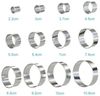 Intirilife Ausstechform, Edelstahl, (12-St, 12x Ausstechformen), 12-teiliges Ausstechformen Set mit Aufbewahrungsbox Cutter Ringe Rund Bild 2