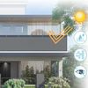 AXT SHADE Balkon Sichtschutz Wetterfest 100x500 cm Balkonverkleidung Balkonabdeckung Balkonbespannung Blickdichte Windschutz und UV-Schutz mit Kabelbinder für Balkongeländer-Anthrazit Bild 2