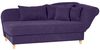 Selma Recamiere mit Armteil rechts klappbar Veloursstoff Violett Buche Natur Bild 2