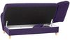 Selma Recamiere mit Armteil rechts klappbar Veloursstoff Violett Buche Natur Bild 4