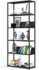 AKORD | Loft 80 cm Bücherregal | Moderner Schrank | Bücher Regal | 6 Einlegeböden | Für den Haushalt | Für das Büro | Hohe Qualität | Metallrahmen | Beschädigungssicher | Stabil | 24 Monate Garantie Bild 5