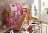 Hochbett mit Rutsche "Tino" 90x200 Buche massiv Natur Bild 2