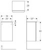 GEBERIT SMYLE SQUARE Seitenschrank 36 cm breit, Weiß, Türanschlag rechts Bild 2