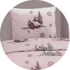 JACK Bettwäsche 135x200cm Winter Dream Rosa, Microfaser, 2 teilig, romantisches Winter Design in Rosa Bild 3