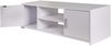 BAKAJI TV-Schrank aus MDF-Holz, Sideboard mit Fernsehständer, 2 offene Fächer, für Konsolen, DVD-Spiele und 2 Türen, Größe 110 x 35 x 36 cm, Farbe Weiß, modernes Design Bild 2