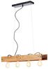 Brilliant Leuchten No. 99451-76 Pendelleuchte Calandra 4-flammig E27 schwarz holzfarbend Bild 5