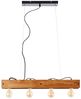Brilliant Leuchten No. 99451-76 Pendelleuchte Calandra 4-flammig E27 schwarz holzfarbend Bild 2