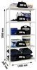 Simonrack Schwerlastregal, Lagerregal, 200 x 120 x 30 cm, Metallregal, Kellerregal, Biegestelle 200 kg, 5 Holzfachböden, Weiss/Holz - Maderclick Bild 2