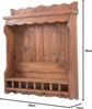 DESIGN DELIGHTS Wandregal WANDREGAL "COTTAGE", Mahagoni Holz, 76 cm, antikes Küchenregal Bild 2