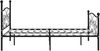 vidaXL Bettgestell mit Lattenrost Schwarz Metall 180 × 200 cm [284459] Bild 5