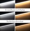 LED Unterbauleuchte Lichtleiste 38cm Delgada 380 CCT 230V dimmbar IR-Sensor Schalter einstellbare Lichtfarbe Warmweiß Weiß Kaltweiß Bild 3