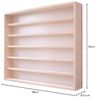 V-50.6 Wandregal-Set Hängevitrine mit Plexiglas-Regal 50 cm 6 Fächer Bild 2